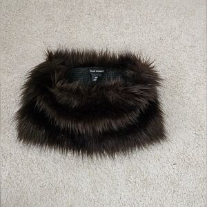 Club Monaco infinity fur scarf